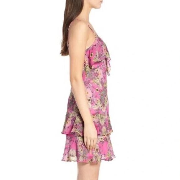 Bailey 44 Day Dream Paisley Pink Ruffle Dress Size Small - Picture 2 of 8